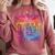 Straight Outta 8th Grade Great Graduation Eighth Grade Comfort Colors Sweatshirt Crimson