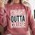 Straight Outta College Movie Parody Graduation Comfort Colors Sweatshirt Crimson
