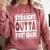 Straight Outta First Grade Graduation Class Comfort Colors Sweatshirt Crimson