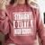 Straight Outta High School Graduation Apparel For Seniors Comfort Colors Sweatshirt Crimson