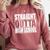 Straight Outta High School Graduation T-Shirt Comfort Colors Sweatshirt Crimson