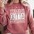 Straight Outta High School Senior Graduation Comfort Colors Sweatshirt Crimson