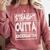 Straight Outta Kindergarten Shirt Great Graduation Idea Comfort Colors Sweatshirt Crimson