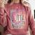 Straight Outta Preschool Class Of 2022 School Graduation Comfort Colors Sweatshirt Crimson