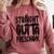 Straight Outta Preschool Graduation Cap Gown 2022 Cute Comfort Colors Sweatshirt Crimson