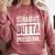 Straight Outta Preschool Shirt Great Pre-K Graduation Comfort Colors Sweatshirt Crimson