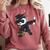 Student Graduation 2022 Panda Football Boys Girls Teenager Comfort Colors Sweatshirt Crimson