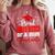 Super Proud Bonus Sister Of 2025 Graduate Graduation Family Comfort Colors Sweatshirt Crimson