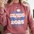 Super Proud Girlfriend Of 2025 Graduate Graduation Family Comfort Colors Sweatshirt Crimson