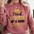 Super Proud Little Sister Of 2025 Graduate Graduation Family Comfort Colors Sweatshirt Crimson