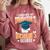 i Survived My Daughters Bachelor's Degree Graduation Gifts Comfort Colors Sweatshirt Crimson