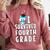I Survived Fourth Grade Graduation Kids Owl Grad Comfort Colors Sweatshirt Crimson
