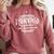 I Survived Girlfriends PhD Dissertation Doctorate Graduation Comfort Colors Sweatshirt Crimson