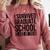 I Survived Graduate School Class Of 2018 Graduation Comfort Colors Sweatshirt Crimson