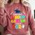 I Survived Kindergarten Graduation 2025 Graduate Boys Girls Comfort Colors Sweatshirt Crimson