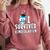 I Survived Kindergarten Graduation Kids Owl Grad Comfort Colors Sweatshirt Crimson