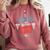 I Survived My Sister'S Nursing Degree Sis Nurse Graduation Comfort Colors Sweatshirt Crimson