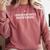 I Survived My Wifes Masters Degree Graduation Comfort Colors Sweatshirt Crimson