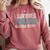 I Survived My Wife's Masters Degree Graduation Friends Comfort Colors Sweatshirt Crimson