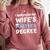 i Survived My Wifes Masters Degree MBA College Graduation Comfort Colors Sweatshirt Crimson