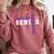 Tennis Senior Night Tennis Senior 2025 Graduation 43 Comfort Colors Sweatshirt Crimson