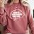 Thinker Introvert Anti Social Overthinker Comfort Colors Sweatshirt Crimson