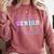 Tie Dye Senior 24 Class Of 2024 Seniors Graduation 24 Comfort Colors Sweatshirt Crimson