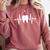 Tooth Heartbeat Dentist Graduation Party Dental Heartbeat Comfort Colors Sweatshirt Crimson