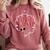 Historical College Graduation HBCU Grad Black Queen Comfort Colors Sweatshirt Crimson