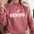 Track & Field Senior 2025 Graduation Year The Final Lap Comfort Colors Sweatshirt Crimson