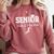 Track & Field Senior Mom Class Of 2026 Graduation 26 Comfort Colors Sweatshirt Crimson