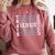 Track Senior Night Track Senior 2025 Graduation 50 Comfort Colors Sweatshirt Crimson