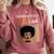 Unapologetically MHA-Ish Student Graduation Afro Comfort Colors Sweatshirt Crimson