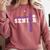 Volleyball Senior Night Volleyball Senior 2025 Graduation 26 Comfort Colors Sweatshirt Crimson