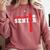 Volleyball Senior Night Volleyball Senior 2025 Graduation 5 Comfort Colors Sweatshirt Crimson