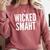 Wicked Smaht Boston Accent Graduation Tee Comfort Colors Sweatshirt Crimson