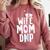 Wife Mom DNP Doctor Of Nursing Practice Graduation Comfort Colors Sweatshirt Crimson