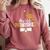 My Wife Phinished PhD Graduation Family Matching Comfort Colors Sweatshirt Crimson