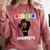 Women HBCU Grad 2025 College Graduation Apparel Comfort Colors Sweatshirt Crimson