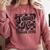 Women Senior Mom Class Of 2026 Retro Graduation Senior Mama Comfort Colors Sweatshirt Crimson