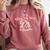 Women's It's Miss Ms Mrs Dr Actually Doctor PhD Graduation For Women Comfort Colors Sweatshirt Crimson