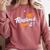 Women's Master Graduation 2026 Mastered It Master's Degree Comfort Colors Sweatshirt Crimson