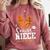 Women's Senior Niece Class Of 2026 Basketball Graduation Heart Comfort Colors Sweatshirt Crimson