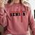 Wrestling Senior Night Wrestling Senior 2025 Graduation 69 Comfort Colors Sweatshirt Crimson