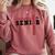 Wrestling Senior Night Wrestling Senior 2025 Graduation 70 Comfort Colors Sweatshirt Crimson