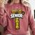 Wrestling Senior Night Senior 2026 Faith Cross Graduation Comfort Colors Sweatshirt Crimson