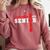 Wrestling Senior Night Wrestling Senior 2026 Graduation 13 Comfort Colors Sweatshirt Crimson