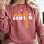 Wrestling Senior Night Wrestling Senior 2026 Graduation 27 Comfort Colors Sweatshirt Crimson