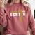 Wrestling Senior Night Wrestling Senior 2026 Graduation 43 Comfort Colors Sweatshirt Crimson