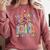 100 Days In The Books Reading Teacher 100th Day Of School Comfort Colors Sweatshirt Orchid